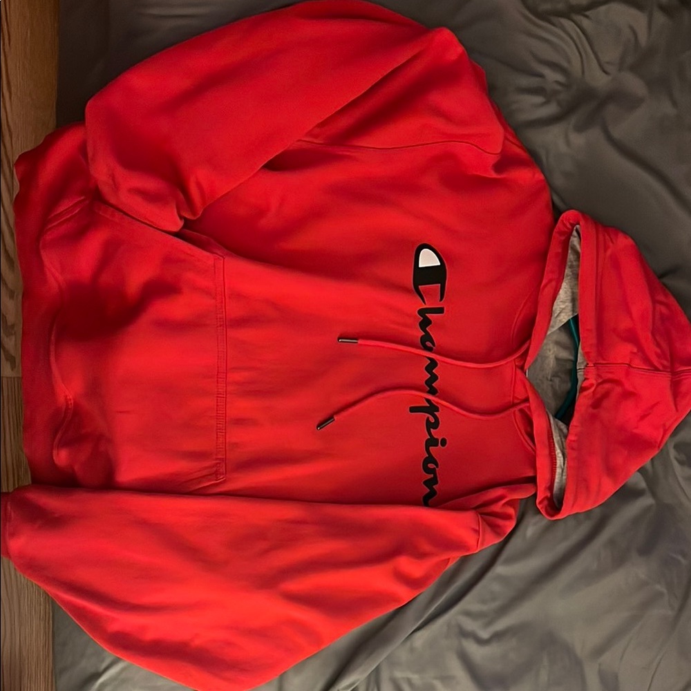 Champion Bold Red Pullover Hoodie